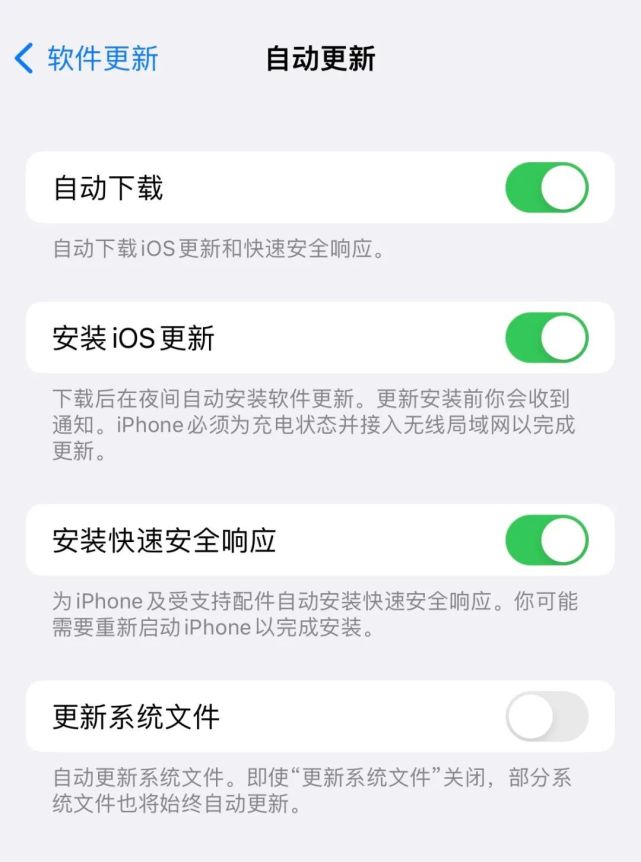 白城苹果手机维修分享苹果快速安全响应更新有必要安装吗 
